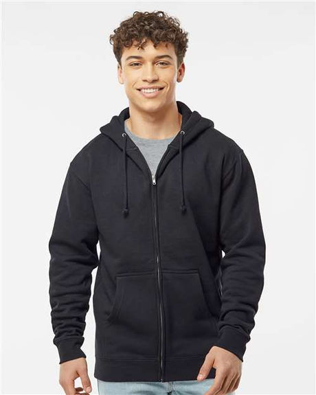 Independent Trading Co. IND4000Z Unisex Heavyweight Full-Zip Hooded Sweatshirt | Wholesale Heavyweight Zip Hoodie