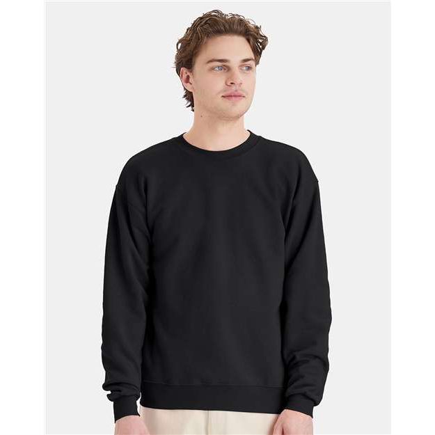 Hanes Ecosmart® Crewneck Sweatshirt - Black - Hanes P160 Hanes Black S