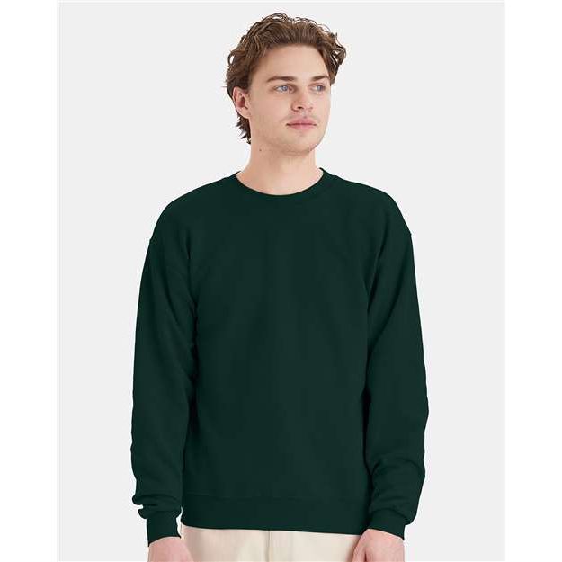 Hanes Ecosmart® Crewneck Sweatshirt - Deep Forest - Hanes P160 Hanes