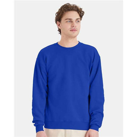 Hanes Ecosmart® Crewneck Sweatshirt - Deep Royal - Hanes P160 Hanes