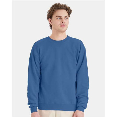 Hanes Ecosmart® Crewneck Sweatshirt - Denim Blue - Hanes P160 Hanes