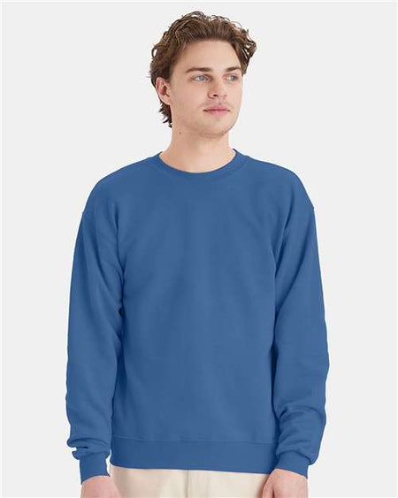 Hanes Ecosmart® Crewneck Sweatshirt - Denim Blue - Hanes P160 Hanes