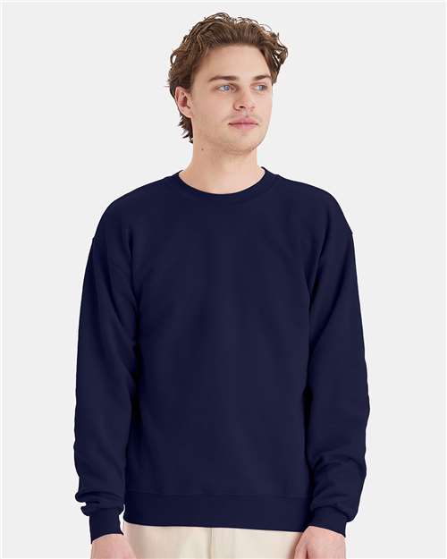 Hanes Ecosmart® Crewneck Sweatshirt - Navy - Hanes P160