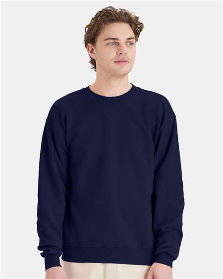 Hanes Ecosmart® Crewneck Sweatshirt - Navy - Hanes P160 Hanes