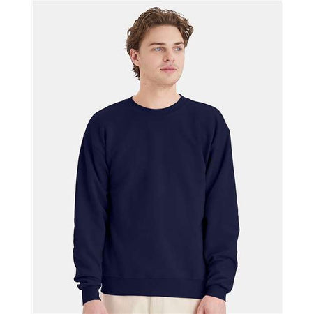 Hanes Ecosmart® Crewneck Sweatshirt - Navy - Hanes P160 Hanes