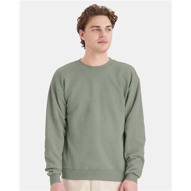 Hanes Ecosmart® Crewneck Sweatshirt - Stonewashed Green - Hanes P160 Hanes