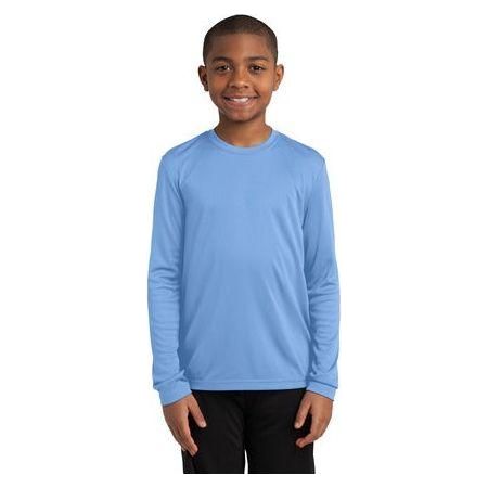 Youth Long Sleeve Competitor™ Tee DRI-EQUIP Carolina Blue Youth Medium