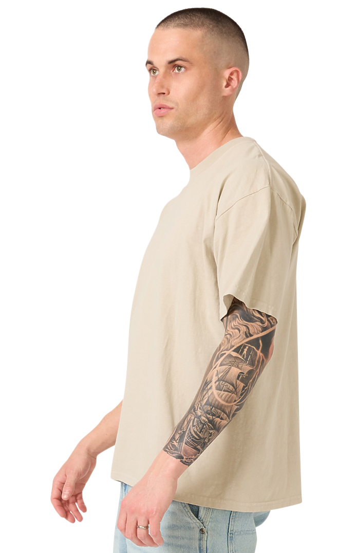 Royal Apparel 19551GD Unisex Garment Dyed S/S Heavy Tee - Tan