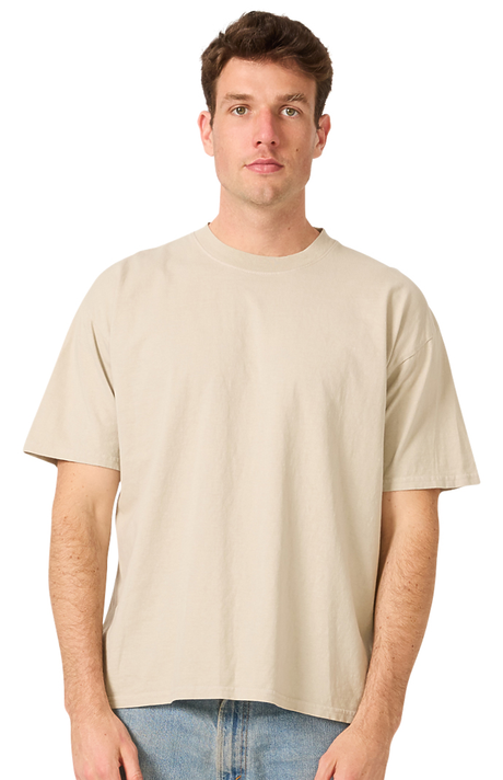 Royal Apparel 19551GD Unisex Garment Dyed S/S Heavy Tee - Tan