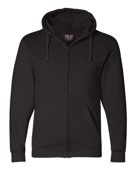 Bayside USA-Made Full-Zip Hooded Sweatshirt - Bayside 900 Bayside Black S