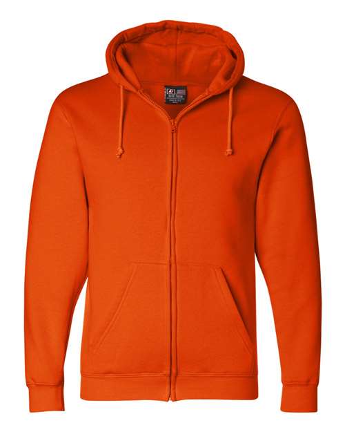 Bayside USA-Made Full-Zip Hooded Sweatshirt - Bayside 900 Bayside Bright Orange S