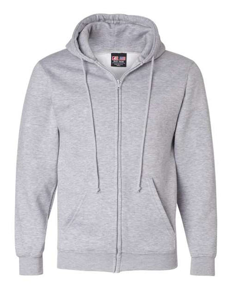 Bayside USA-Made Full-Zip Hooded Sweatshirt - Bayside 900 Bayside Dark Ash S