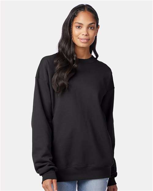 Hanes Ultimate Cotton® Crewneck Sweatshirt - Black - Hanes F260