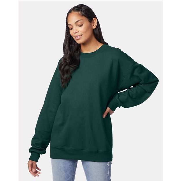 Hanes Ultimate Cotton® Crewneck Sweatshirt - Deep Forest - Hanes F260 Hanes