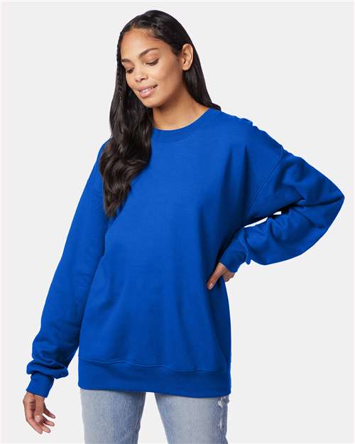 Hanes Ultimate Cotton® Crewneck Sweatshirt - Deep Royal - Hanes F260