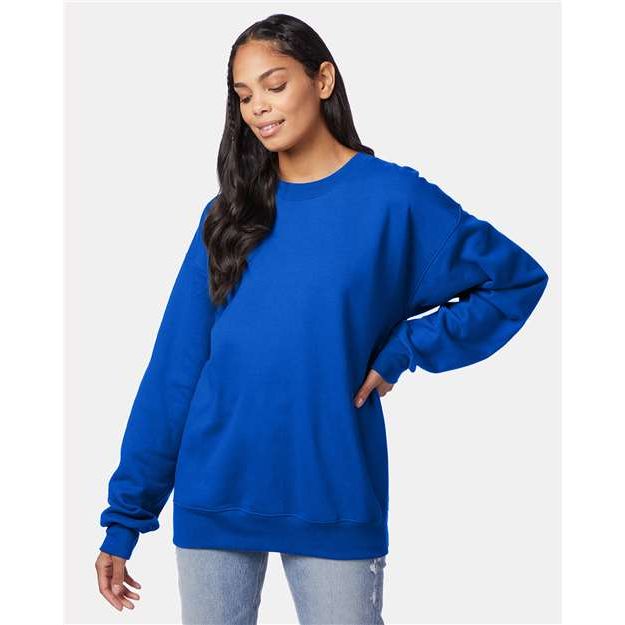 Hanes Ultimate Cotton® Crewneck Sweatshirt - Deep Royal - Hanes F260 Hanes