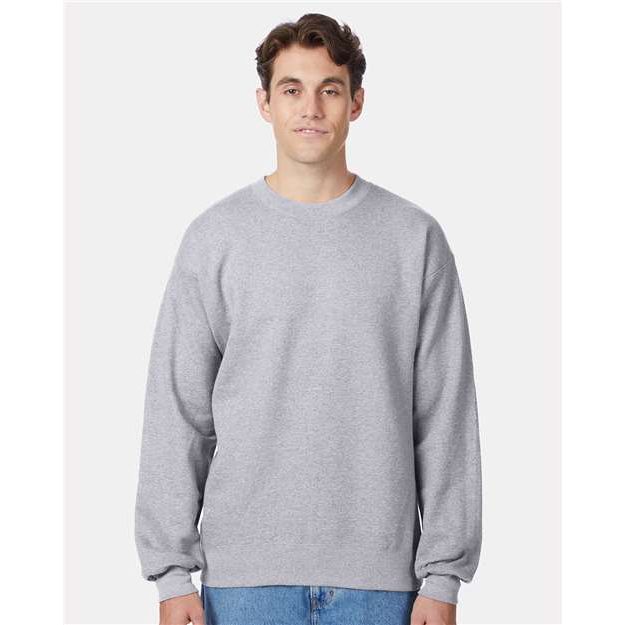 Hanes Ultimate Cotton® Crewneck Sweatshirt - Light Steel - Hanes F260 Hanes