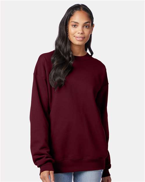 Hanes Ultimate Cotton® Crewneck Sweatshirt - Maroon - Hanes F260