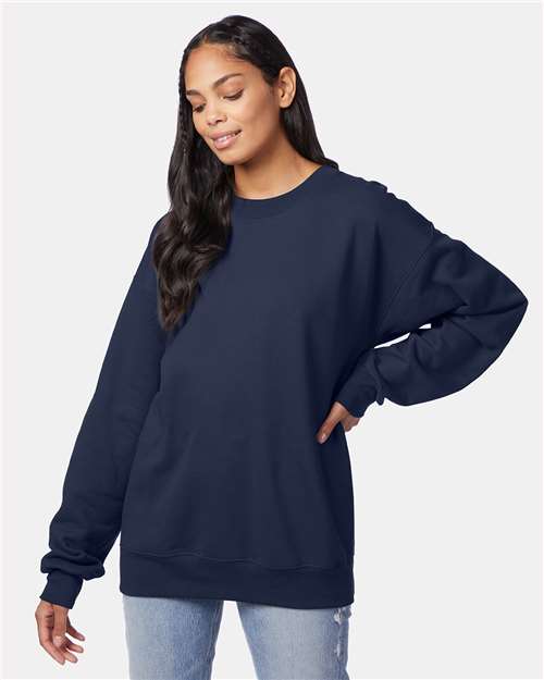 Hanes Ultimate Cotton® Crewneck Sweatshirt - Navy - Hanes F260