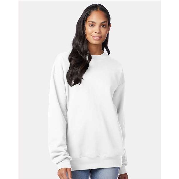 Hanes Ultimate Cotton® Crewneck Sweatshirt - White - Hanes F260 Hanes