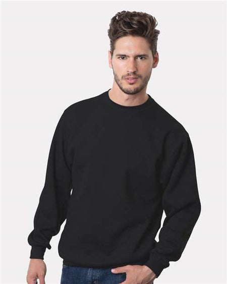 Bayside USA-Made Crewneck Sweatshirt - Black - Bayside 1102 Bayside Black S