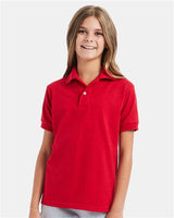 Hanes 054Y Youth EcoSmart Jersey Polo