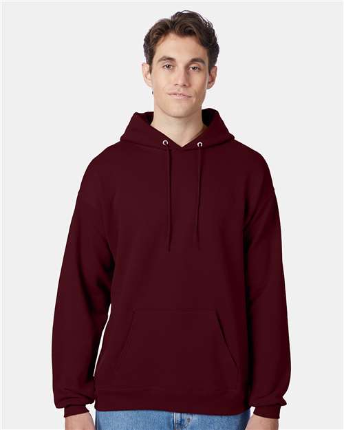 Hanes Ecosmart® Hooded Sweatshirt - Maroon - Hanes P170