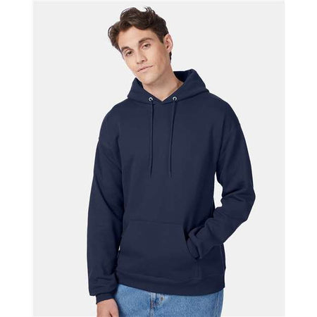 Hanes Ecosmart® Hooded Sweatshirt - Navy - Hanes P170 Hanes