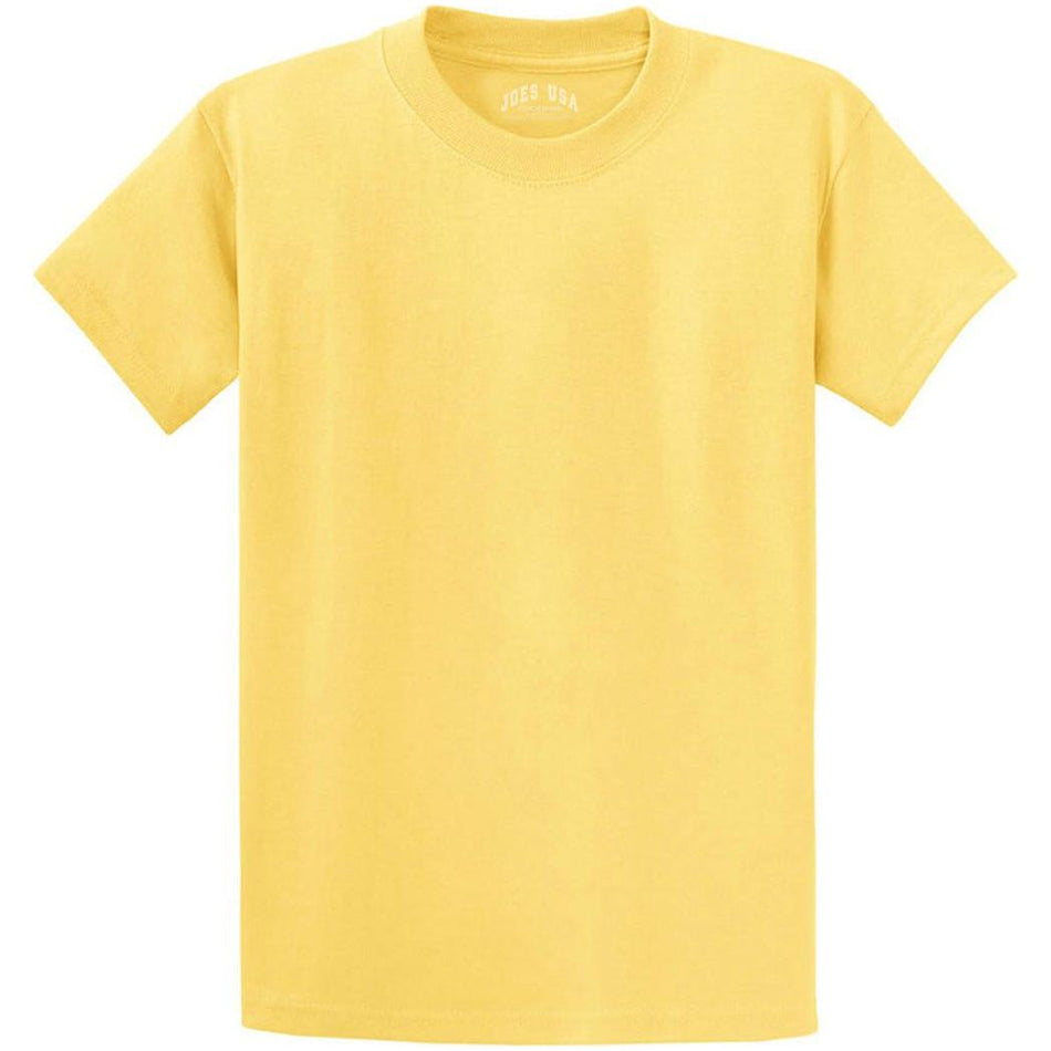 Joe's USA Mens Heavyweight Wholesale 6.1-ounce, 100% Cotton T-Shirt - Yellow - JUSAPC61 T-Shirts Joe's USA Yellow S