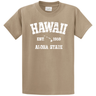 Vintage Hawaiian Islands Tee's in 42 Colors and Regular, Big and Tall Sizes 1959 - Dusty Brown / White logo Joe's USA Dusty Brown / White logo Small