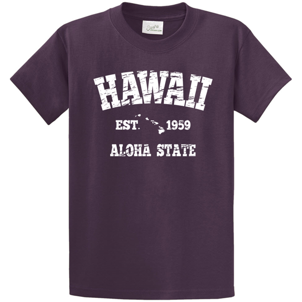 Vintage Hawaiian Islands Tee's in 42 Colors and Regular, Big and Tall Sizes 1959 Joe's USA