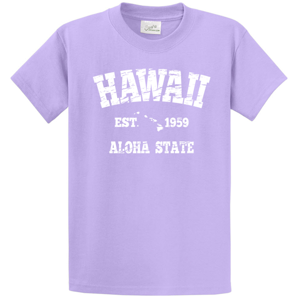 Vintage Hawaiian Islands Tee's in 42 Colors and Regular, Big and Tall Sizes 1959