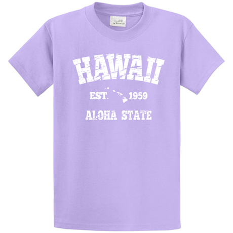 Vintage Hawaiian Islands Tee's in 42 Colors and Regular, Big and Tall Sizes 1959