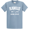 Vintage Hawaiian Islands Tee's in 42 Colors and Regular, Big and Tall Sizes 1959 - Stonewash Blue / White logo Joe's USA Stonewash Blue / White logo Small