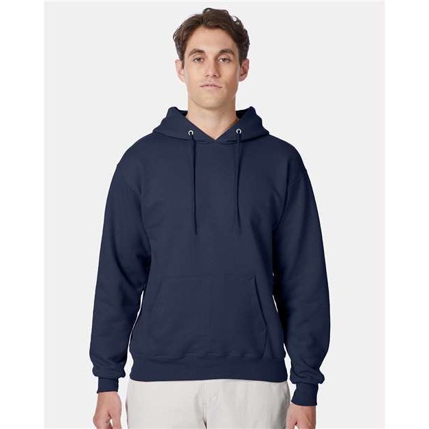 Hanes Ultimate Cotton® Hooded Sweatshirt - Navy - Hanes F170 Hanes