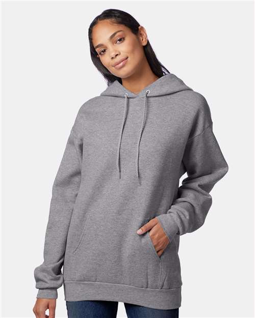 Hanes Ultimate Cotton® Hooded Sweatshirt - Oxford Grey - Hanes F170