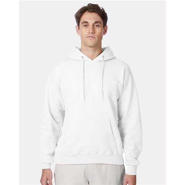 Hanes Ultimate Cotton® Hooded Sweatshirt - White - Hanes F170 Hanes