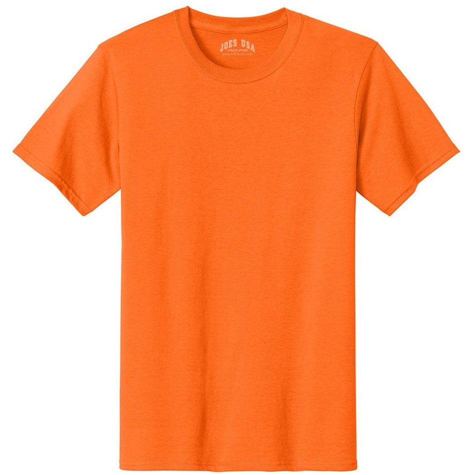 Joe's USA Mens Heavyweight Wholesale 6.1-ounce, 100% Cotton T-Shirt - Safety Orange - JUSAPC61 T-Shirts Joe's USA Safety Orange S