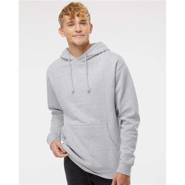 Independent Trading Co. Heavyweight Hooded Sweatshirt - Grey Heather - Independent Trading Co. IND4000 Independent Trading Co. Grey Heather XS