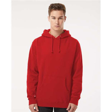 Independent Trading Co. Heavyweight Hooded Sweatshirt - Red - Independent Trading Co. IND4000 Independent Trading Co. Red XS