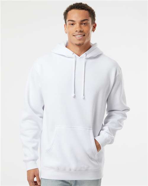 Independent Trading Co. Heavyweight Hooded Sweatshirt - White - Independent Trading Co. IND4000 Independent Trading Co.