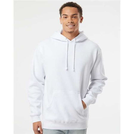 Independent Trading Co. Heavyweight Hooded Sweatshirt - White - Independent Trading Co. IND4000 Independent Trading Co.