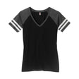 Ladies Game V-Neck Tee Joe's USA X-Small Black / Heathered Charcoal