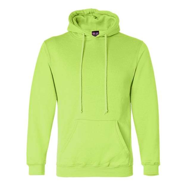 Bayside Unisex USA-Made Hooded Sweatshirt - Lime Green - Bayside 960 Bayside