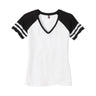 Ladies Game V-Neck Tee Joe's USA X-Small White / Black