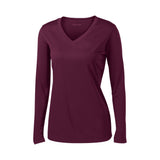 Ladies Long Sleeve Moisture Wicking Athletic Shirts in Sizes XS-4XL