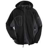 Mens Tall Waterproof Soft Shell Jacket Joe's USA Large Tall Black/Graphite