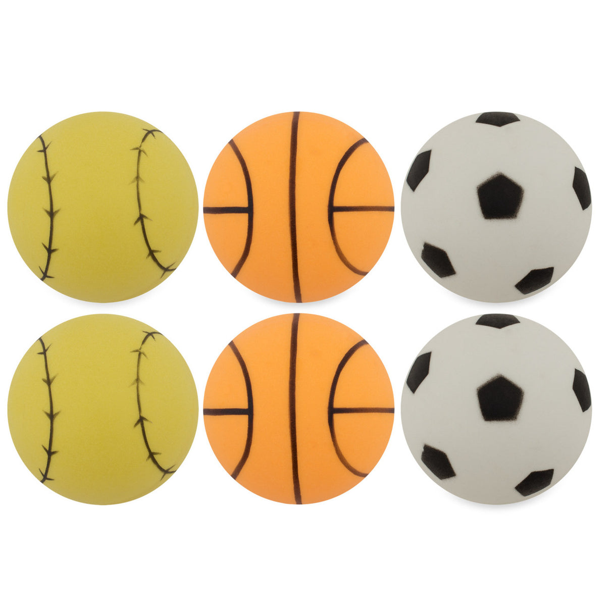 1-STAR TABLE TENNIS BALLS, PACK OF 6 ASSORTED