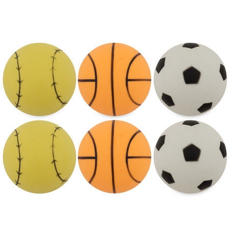 1-STAR TABLE TENNIS BALLS, PACK OF 6 ASSORTED