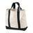 2 - Tone Shopping Tote Natural/Black Tote Bags